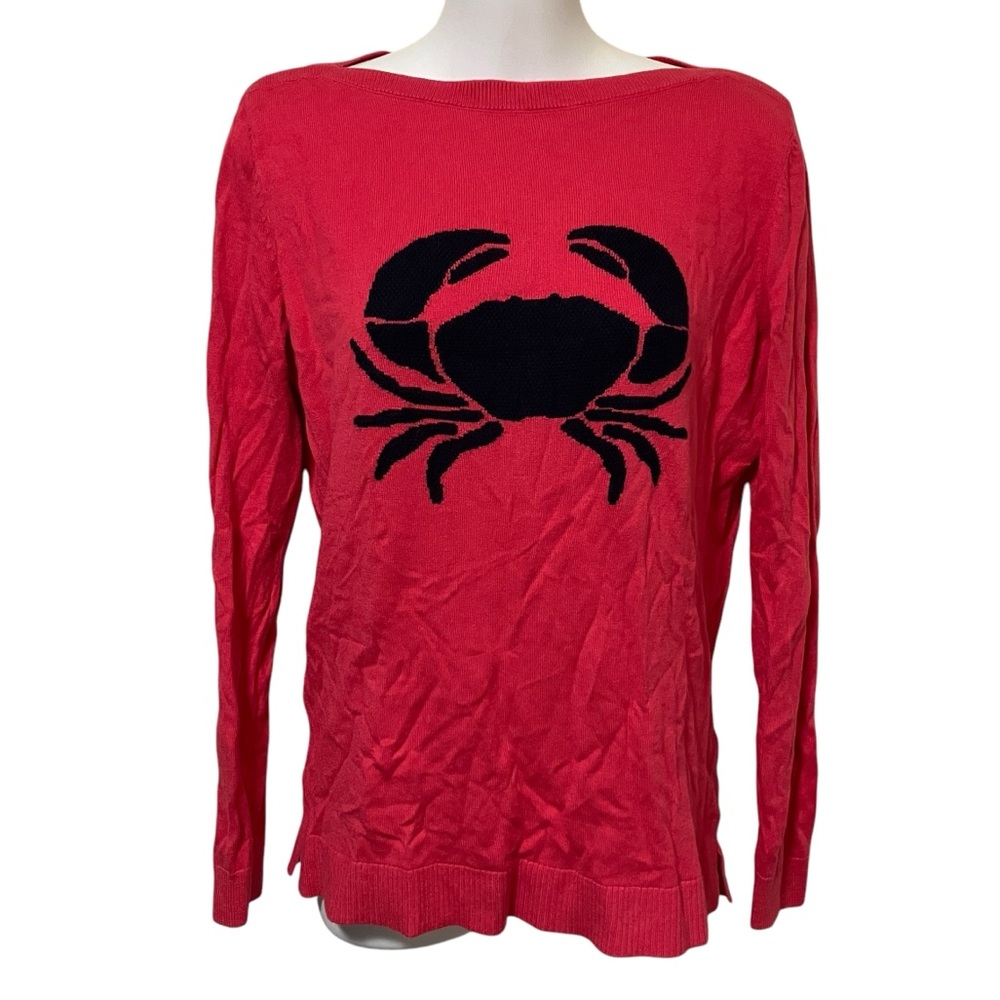 Talbots Pink Crab Sweater